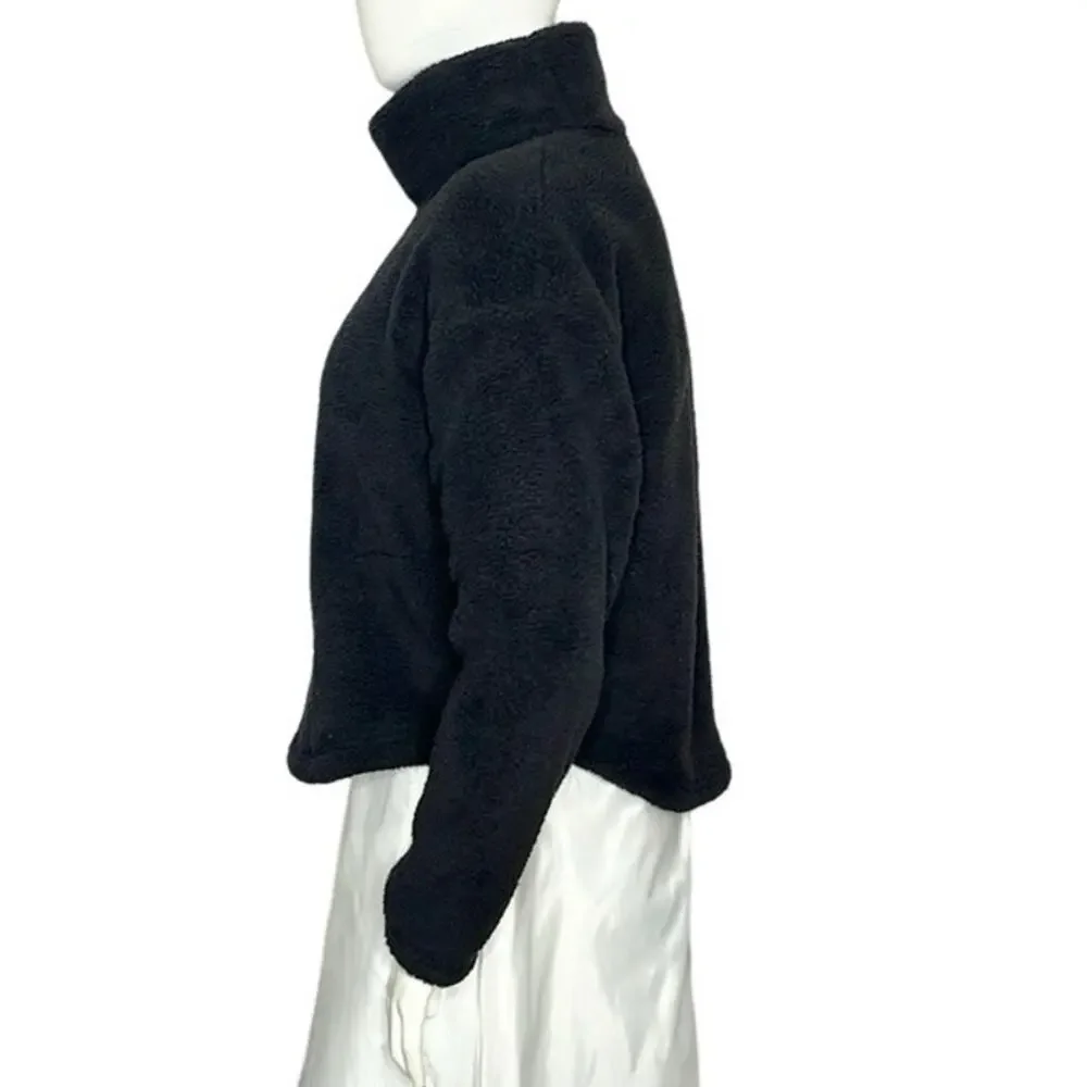 All in Motion‎ Cozy Cowl Neck Pullover Women XXL Black NEW Sherpa Fleece Pocket